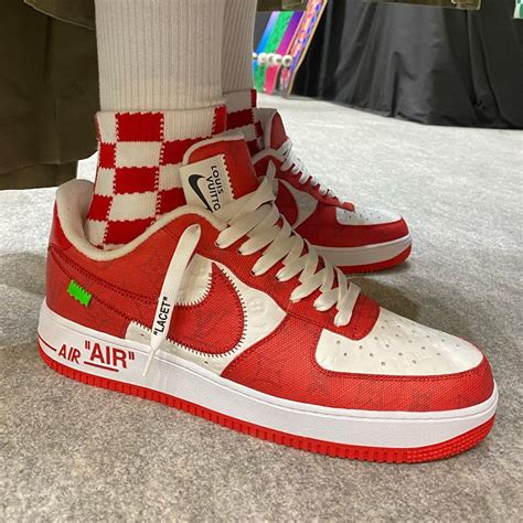 air force louis vuitton rosse|louis vuitton af1 shoes.